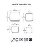 Set de 4 cajitas para alimentos Savanna - Imagen 5