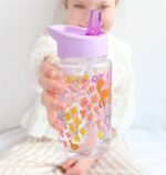 Botella infantil con caña Flores - Imagen 7