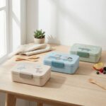 Caja de almuerzo con separador Tiny farm Azul - Imagen 8