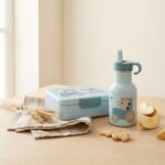 Caja de almuerzo con separador Tiny farm Azul - Imagen 3