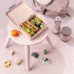 Caja de almuerzo con separador Tiny farm Rosa - Imagen 5