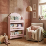 Mueble biblioteca infantil Doucer Flor rosa - Imagen 4