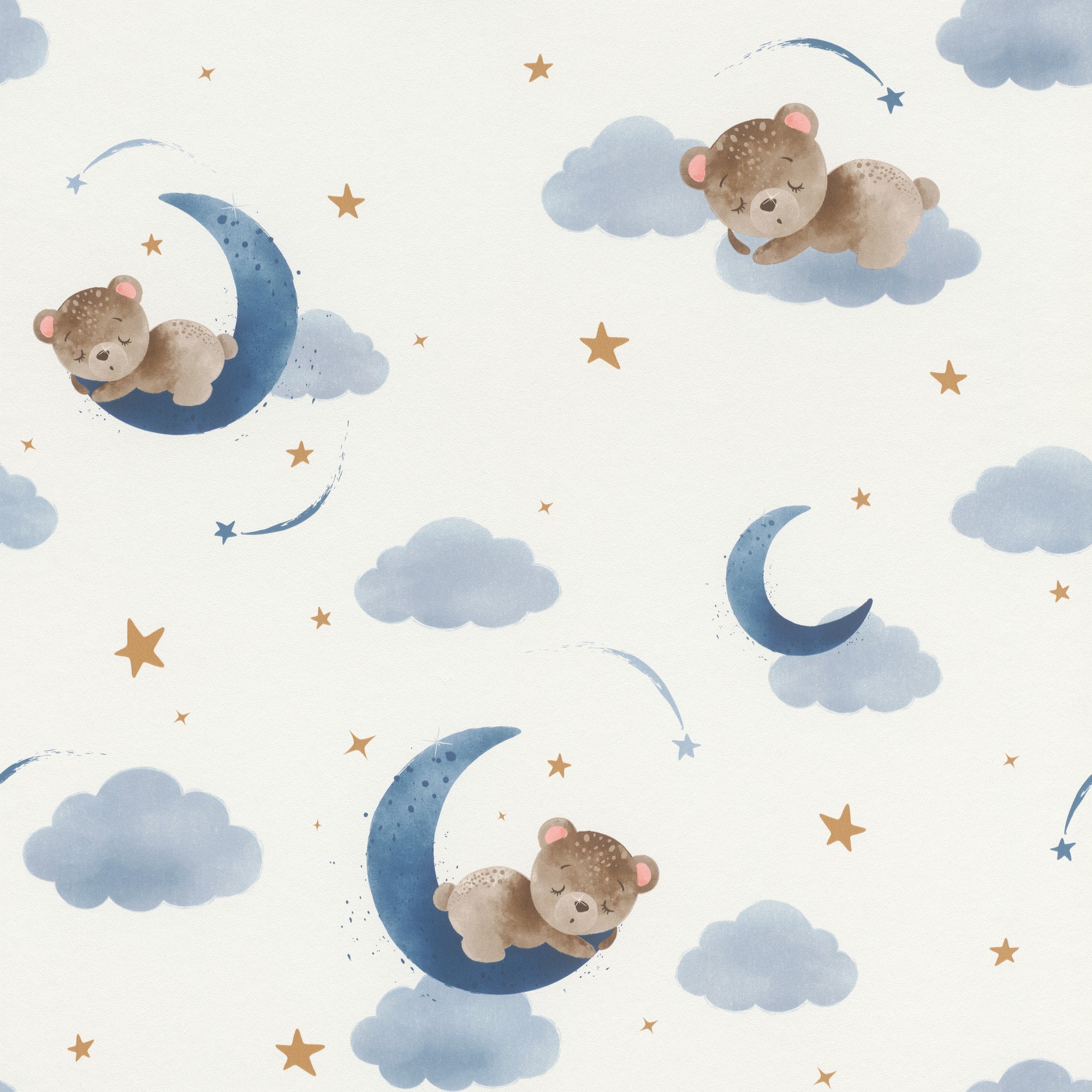 028 BAM Papel pintado ositos y nubes - Imagen 1