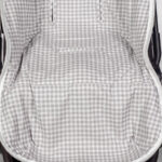 Saco para Silla Entretiempo I love vichy cuadro gris - Imagen 3
