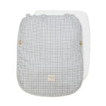 Saco para Silla Entretiempo I love vichy cuadro gris - Imagen 5