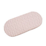 Set de Sábana bajera ajustable para capazo + muselina Gala cerise - Imagen 2