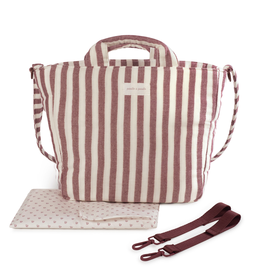 1120900527_a Bolso canastilla Cherry rayas - Imagen 1