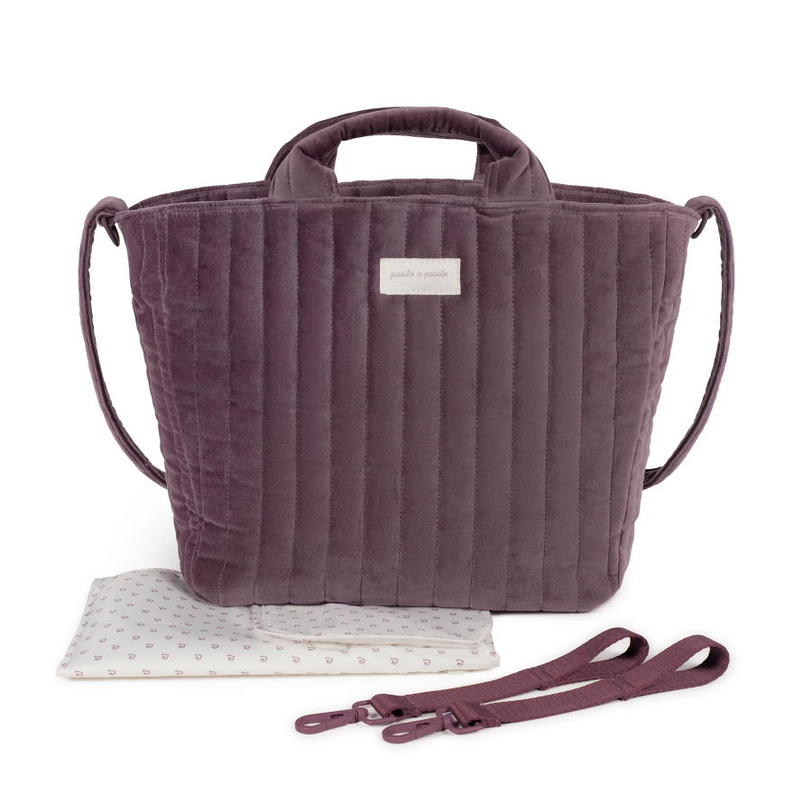 1120900528_a Bolso canastilla Cherry velvet - Imagen 1