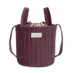 Bolso bucket Cherry velvet