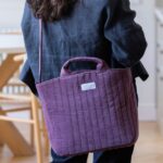 Bolso canastilla Cherry velvet - Imagen 2