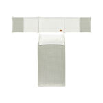 Pack Funda nórdica y protector para cuna Checks Verde - Imagen 2
