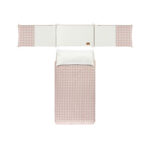 Pack Funda nórdica y protector para cuna Checks Rosa - Imagen 2