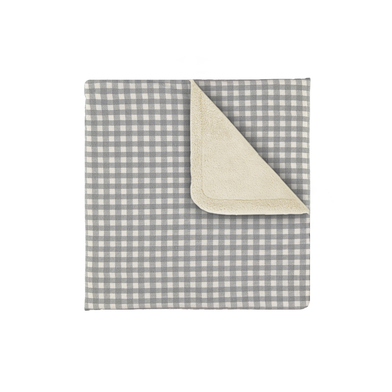 E5036250 Manta 75x110cm Checks Gris - Imagen 1