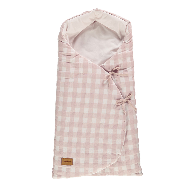 E6236270 Saco para capazo Mimo Checks Rosa - Imagen 1