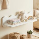 Estantería infantil madera maciza Waves blanco