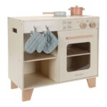 Cocina de madera beige