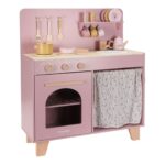 Cocina de madera rosa