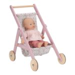 Carrito de madera para muñecas Flores - Imagen 5