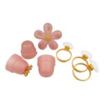 Set de tazas y flor para el baño - Imagen 5