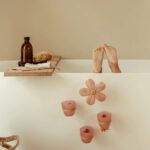 Set de tazas y flor para el baño - Imagen 3