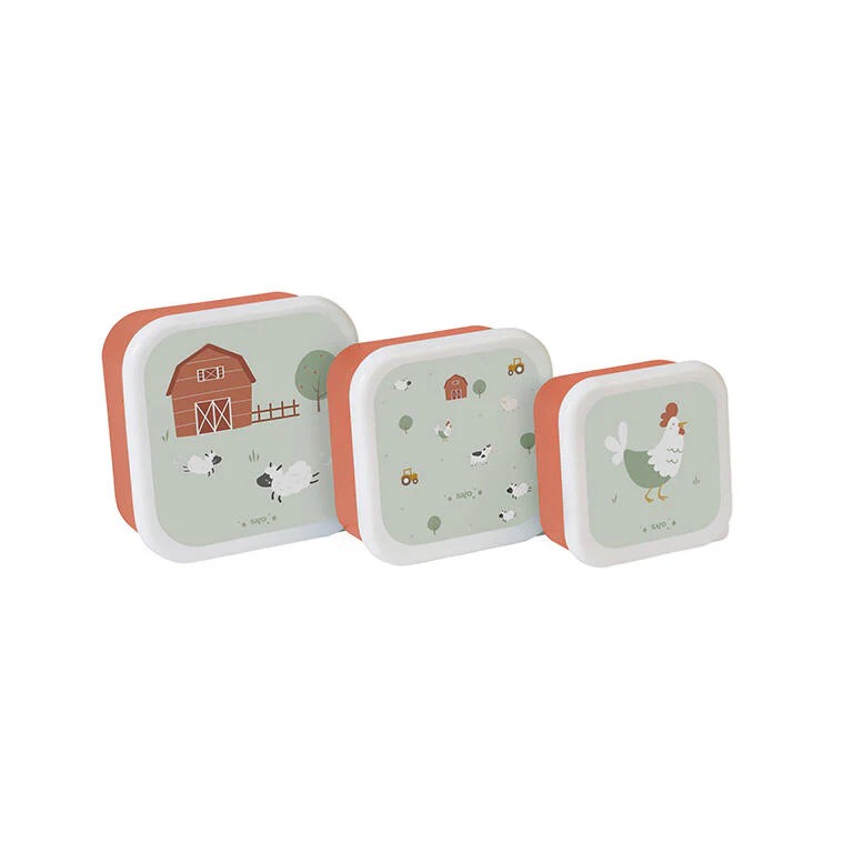imgi_45_70000 Set de 3 cajitas para alimentos Funny Farm - Imagen 1