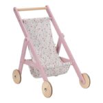 Carrito de madera para muñecas Flores - Imagen 7