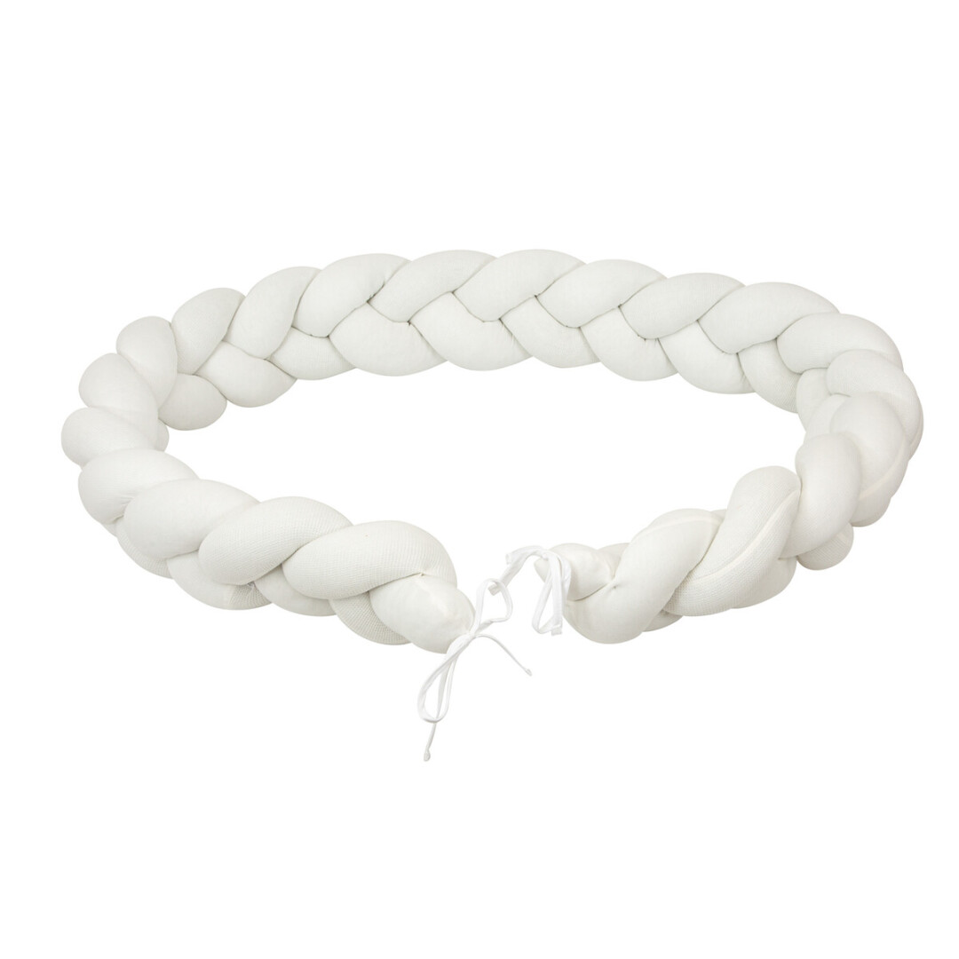 54FU00002759 Protector de cuna trenza Basics blanco - Imagen 1