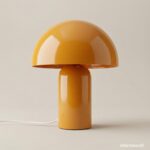 Lámpara de noche infantil Mushroom Mostaza