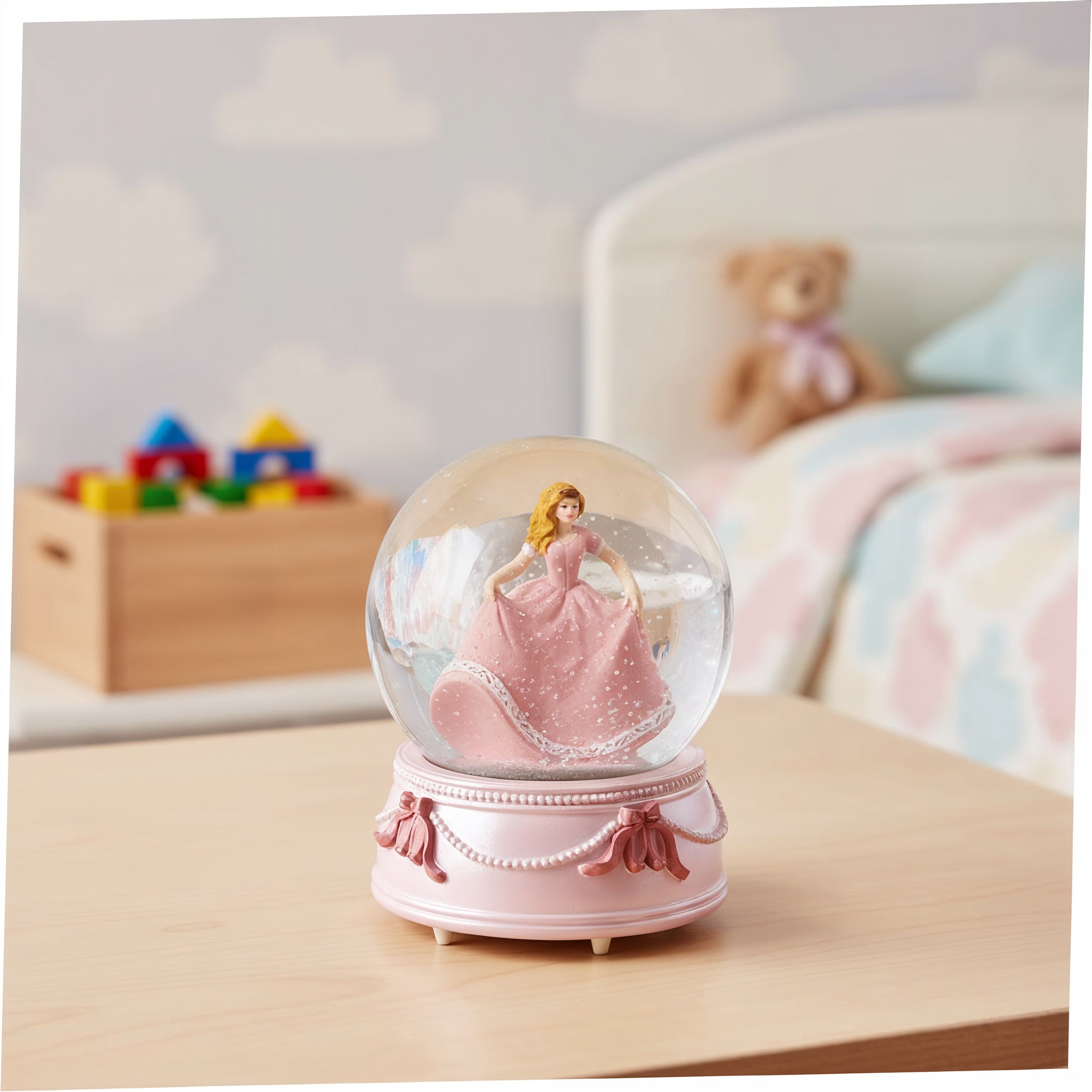 universal_upscale_0_d04e02a5-4c92-4af1-a1bb-43d1e04d09eb_0 Bola de nieve infantil musical princesa - Imagen 1