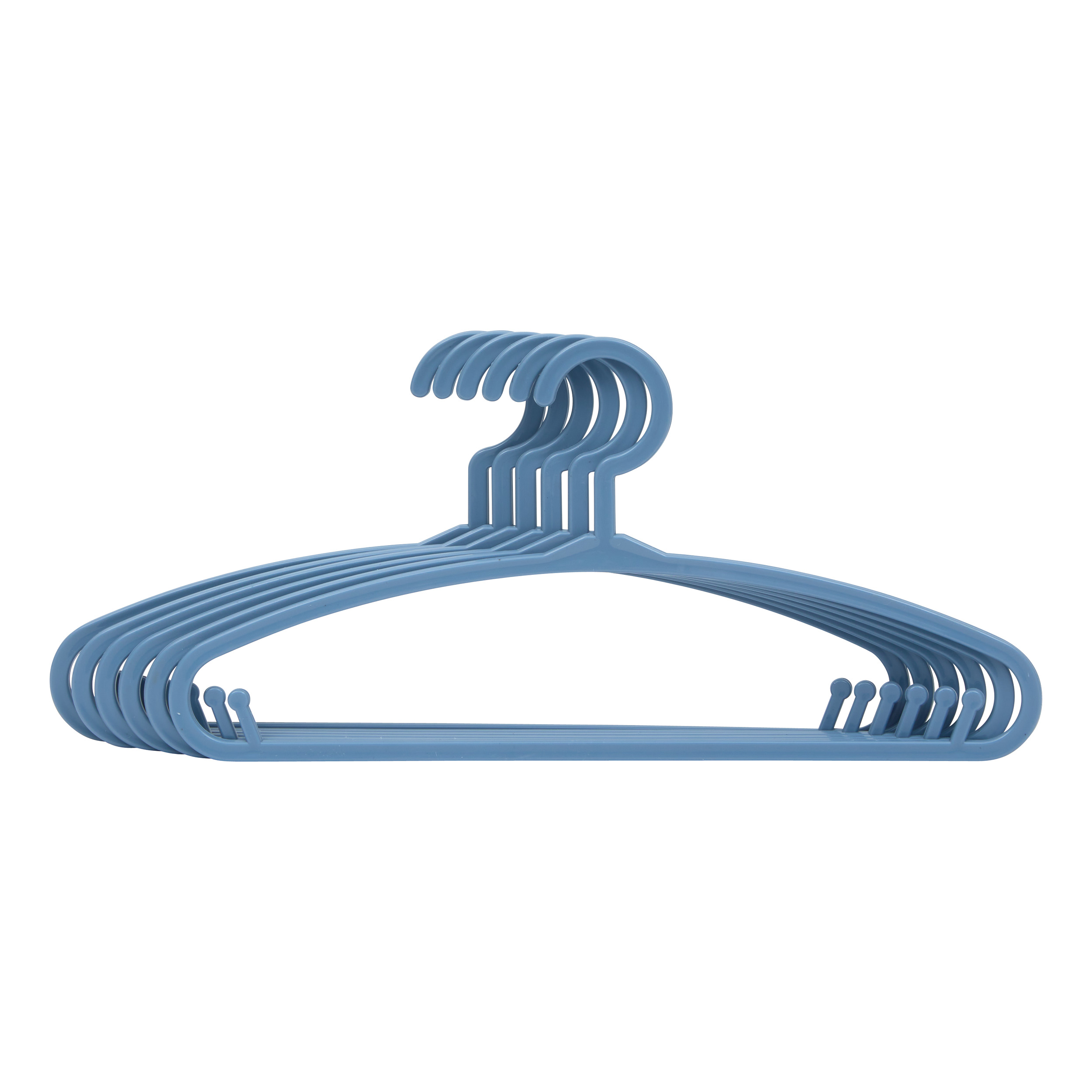 158462D_DEB1 Pack de 6 perchas infantiles azul - Imagen 1