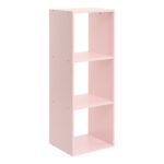 Mueble infantil de pie 3 cubos lacado rosa - Imagen 3