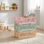 Caja plegable grande 40cm beige - Imagen 2