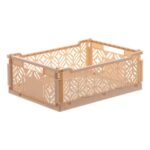 Caja plegable pequeña 30cm beige