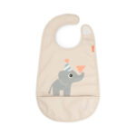 Babero con velcro Celebration sand