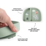 Plato con dos compartimentos Playground green - Imagen 5