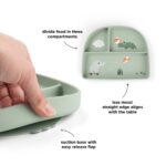 Plato con tres compartimentos Playground green - Imagen 3