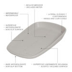 Cambiador con medidor para bebe Eva Taupe - Imagen 14