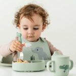 Plato con dos compartimentos Playground green - Imagen 2