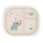 Plato infantil con compartimentos Celebration sand