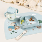 Taza con asas Tiny Farm azul - Imagen 3