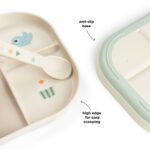 Plato infantil con compartimentos Celebration sand - Imagen 6