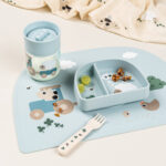 Taza de aprendizaje 360 Tiny Farm azul - Imagen 2