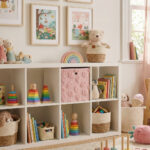 Cubo infantil para juguetes Fraiz rosa - Imagen 3