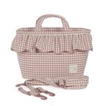 Bolso Canastilla Praliné Vichy moka - Imagen 10