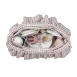 Bolso Canastilla Praliné Vichy moka - Imagen 8
