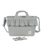 Bolso Canastilla Praliné Vichy matcha - Imagen 16
