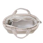 Bolso Canastilla Praliné Rayas moka - Imagen 6