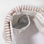 Bolso Canastilla Praliné Rayas moka - Imagen 8