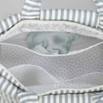 Bolso Canastilla Praliné Rayas matcha - Imagen 11