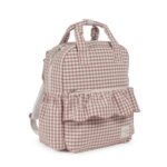 Mochila maternal Praliné vichy moka - Imagen 13